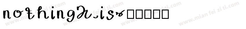 nothing. is字体转换